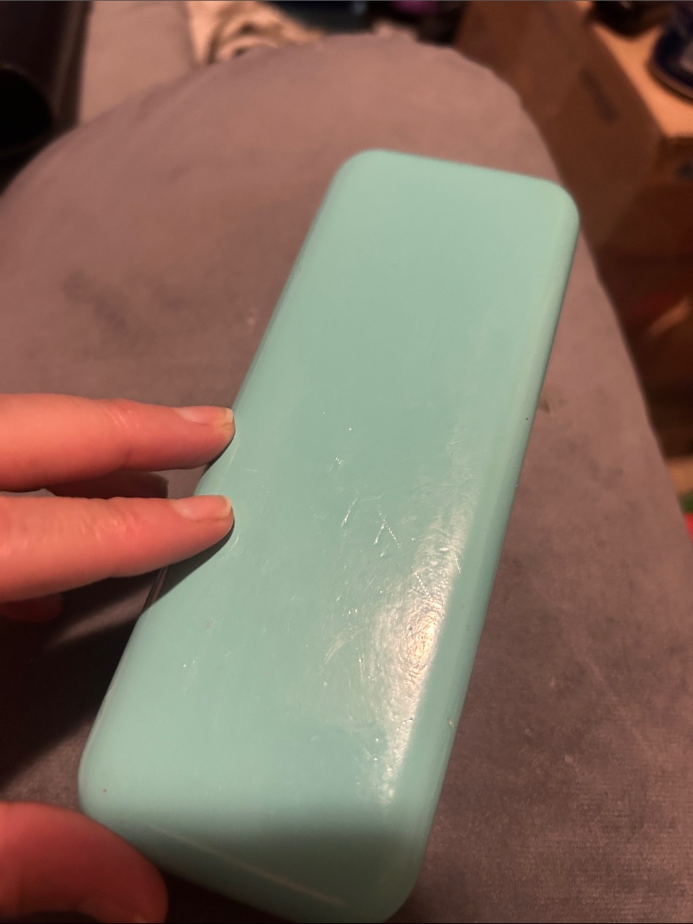 Tiffany & Co. Robin's Egg Blue Hard Shell Eyeglass Case - Picture 5 of 5